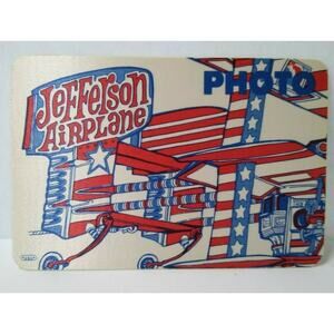 Jefferson Airplane Backstage Concert Pass Original 1989 Photo Aircraft Plane